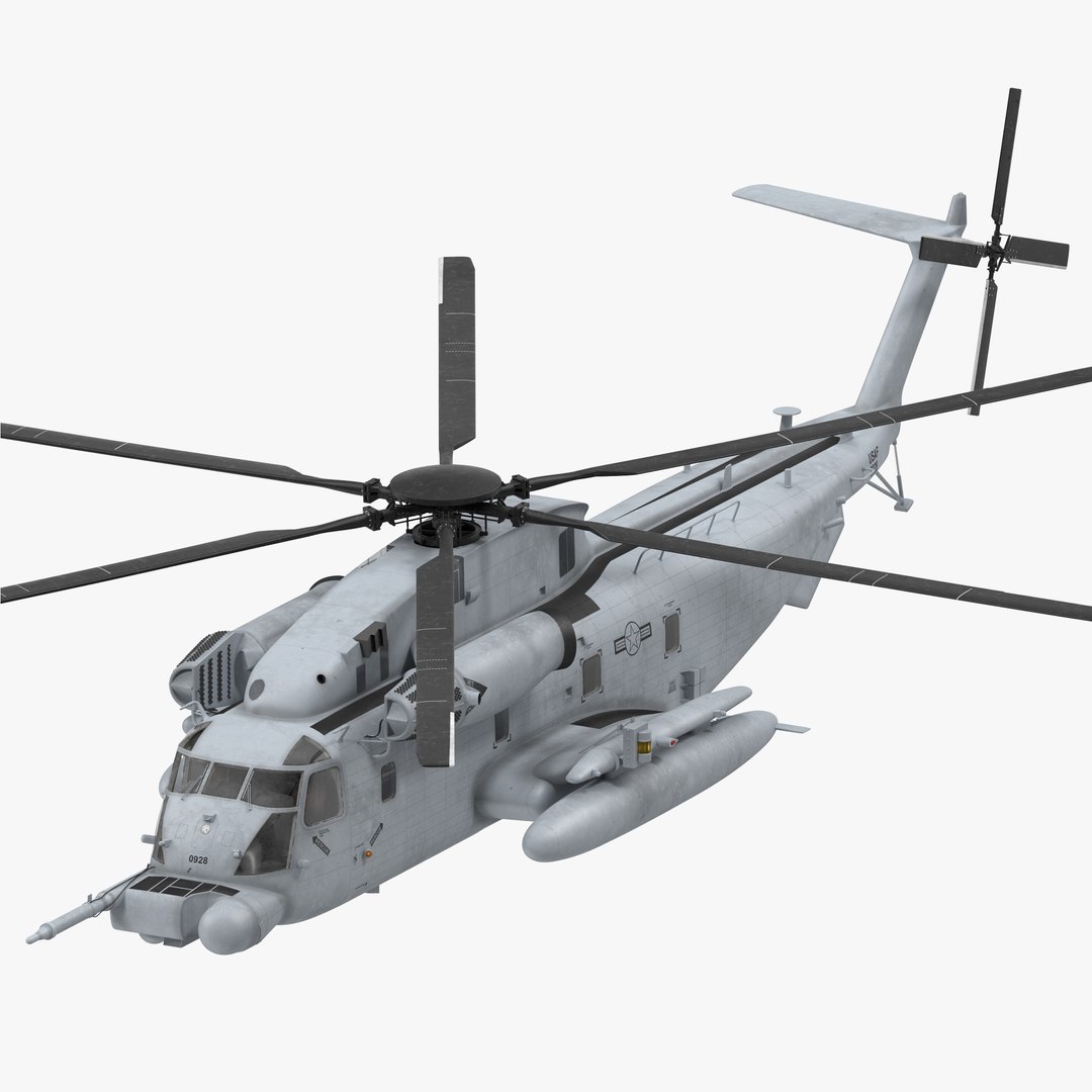 3d Model Of Sikorsky Mh-53 Pave Usaf