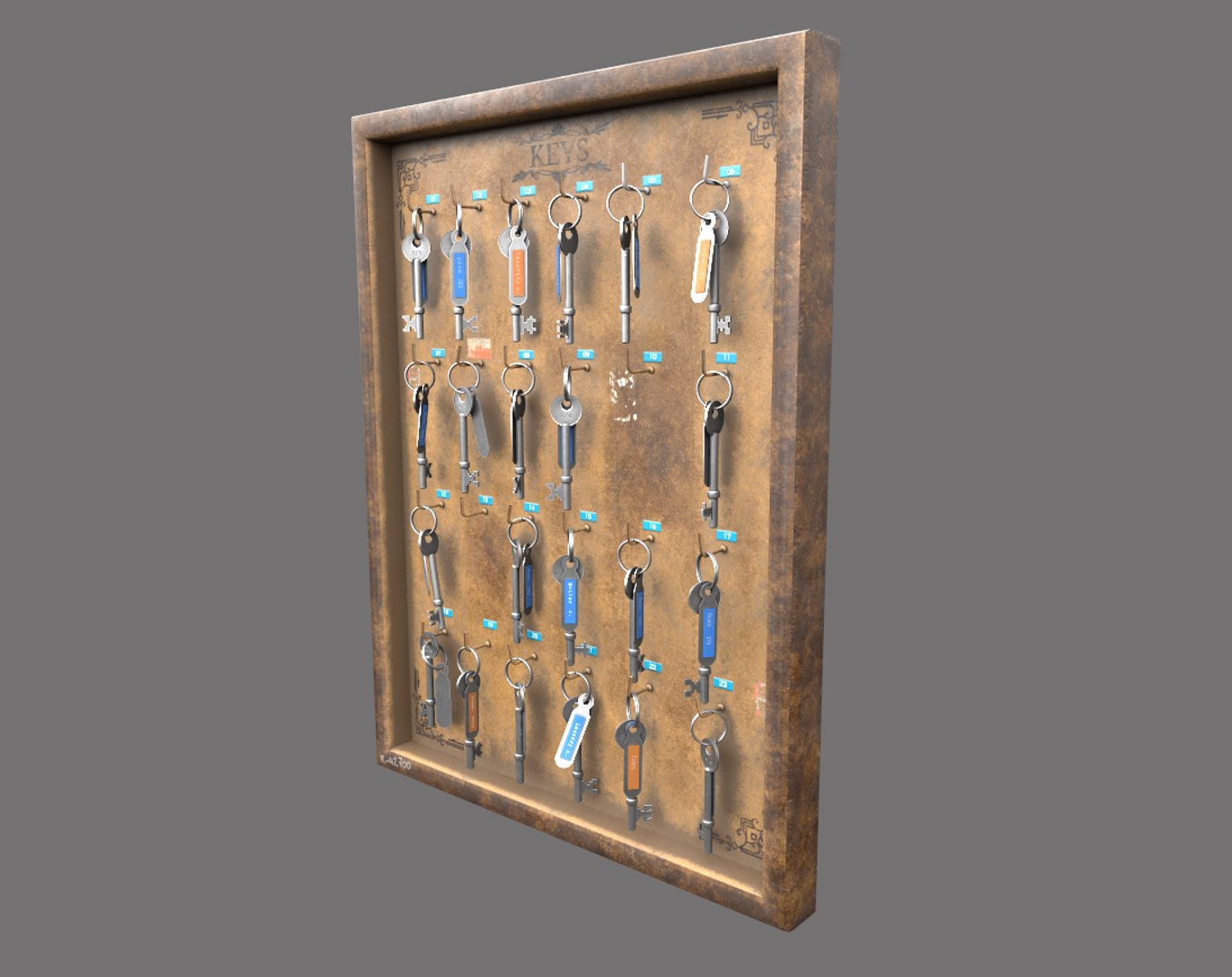3D Key Rack Model - TurboSquid 1782314