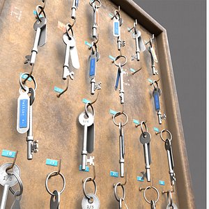 3D Key Rack model