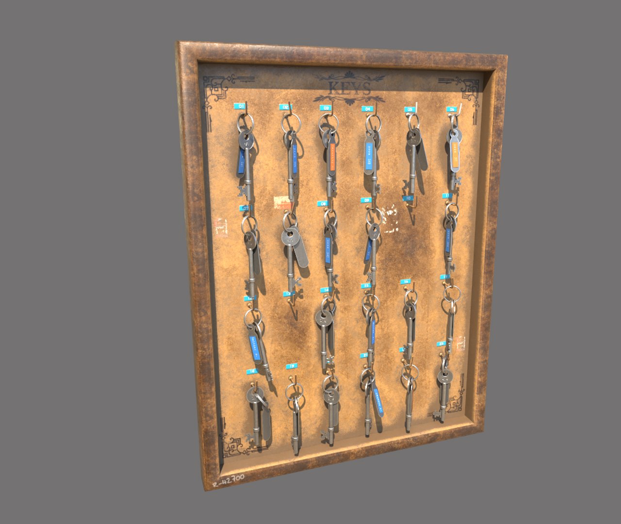 3D Key Rack Model - TurboSquid 1782314