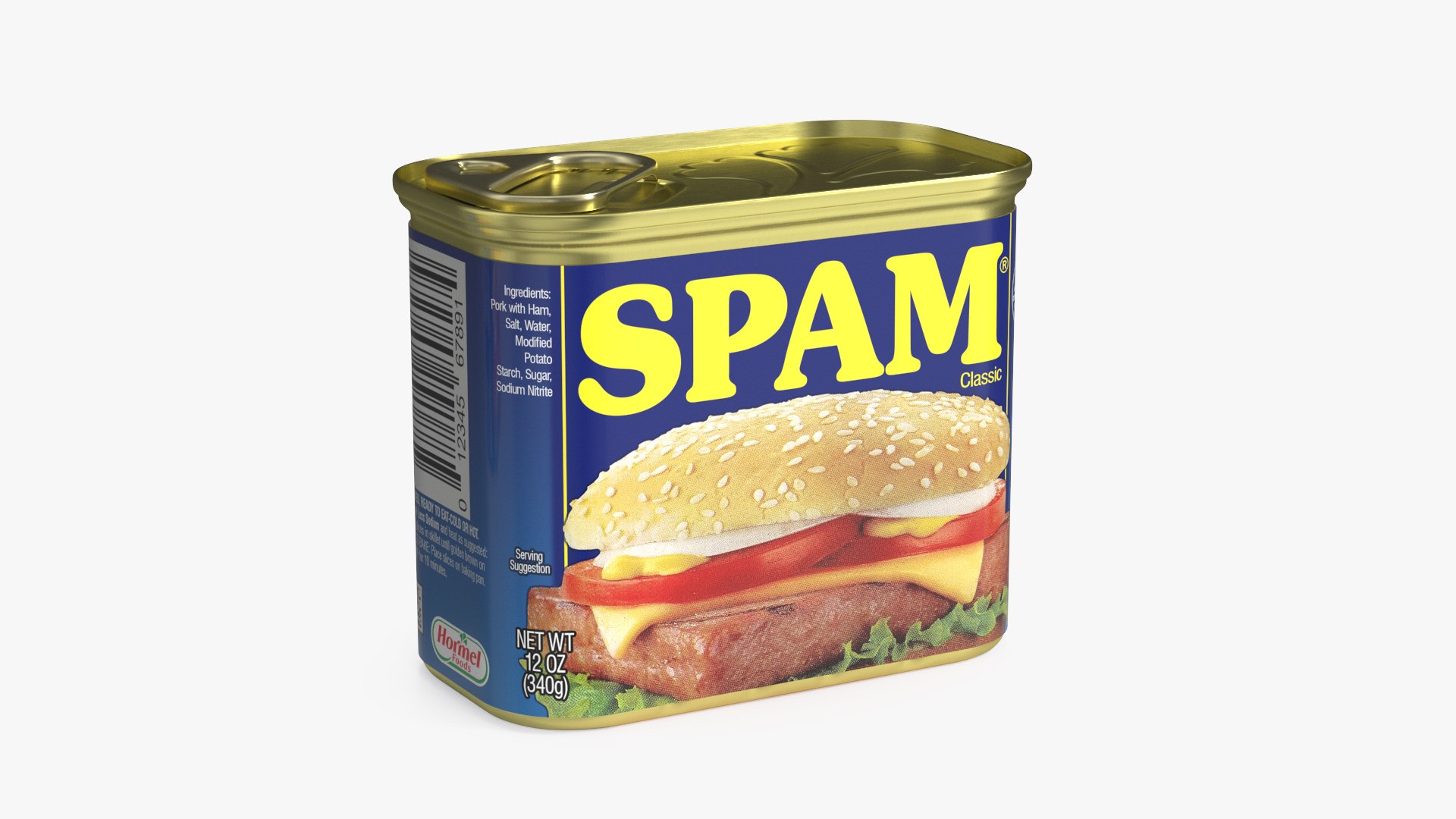 Spam Canned Food Closed 3D model preview