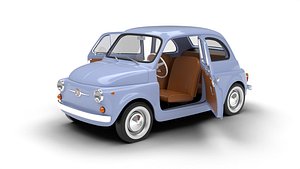 Fiat 500 1959 HQ 3d model model