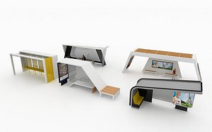 3D bus stations