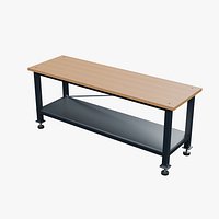Laminated Assembly Workbench 2100x670mm Configuration 09