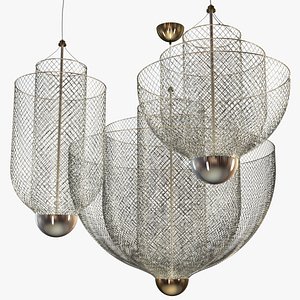 3D moooi meshmatics chandeliers