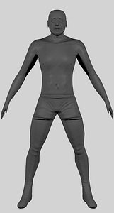 Low-Poly Human Model with Normal-Map