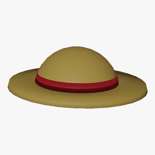 Hat with band - Low Poly 3D model