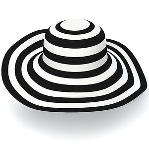 3d lady s hat model