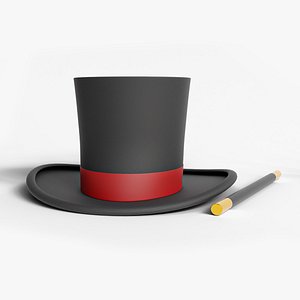 3D Magician hat model