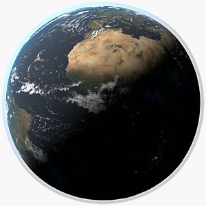 21K Hyper Realistic Earth 3D model