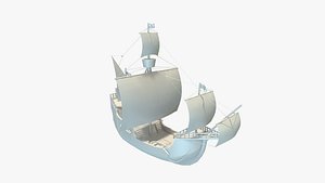 3D model Ship 3D model Santa Maria Columbus ship