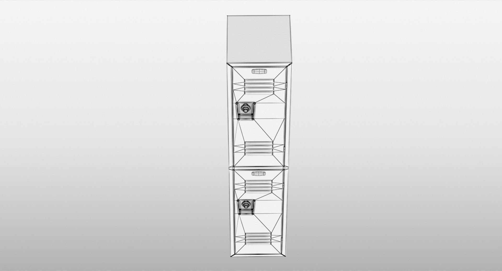 3D Realistic Steel Locker Model - TurboSquid 1377978