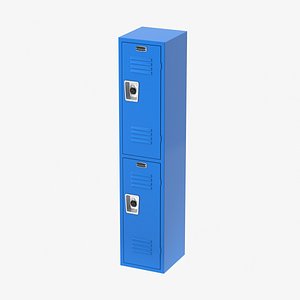 3D realistic steel locker model