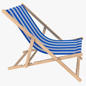 3D beach chair model
