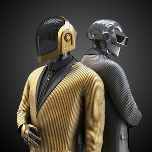 free daft punk 3d model