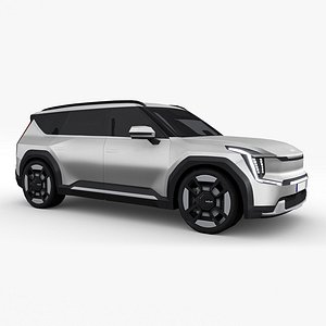 3D Kia EV9 2023 model