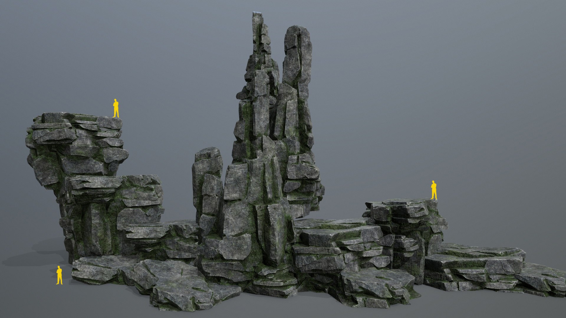3D cliff rocks - TurboSquid 2119050