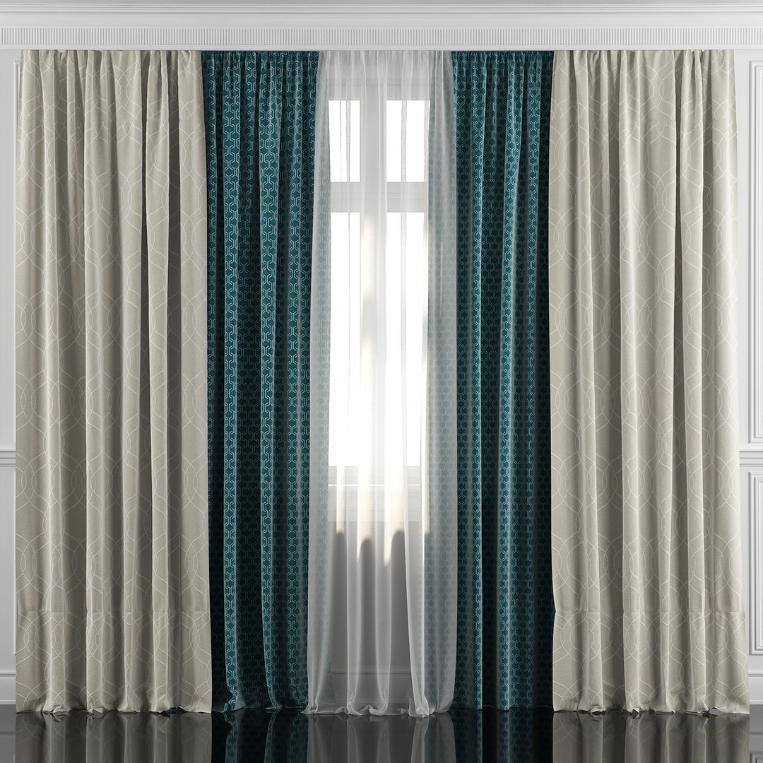 3D curtain set 32 - TurboSquid 1661755
