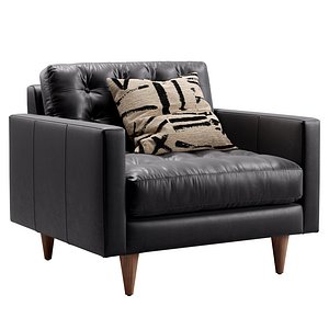 Joybird Eliot Leather Chair 3D model
