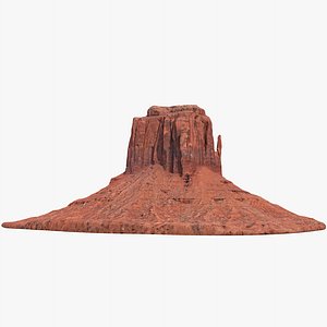 3D sandstone butte 5