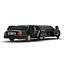 3d stretch car limousine black