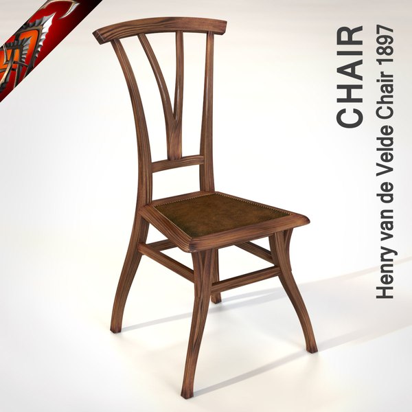 chair henry van velde 3d model