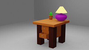bedroom table 3D