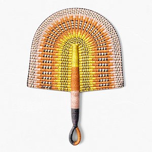 3D African Handwoven Fan 6