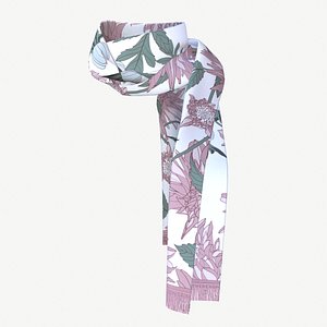 Flowered scarf