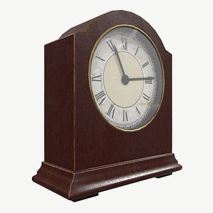 3D clock table vintage