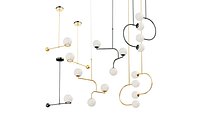 Set of chandeliers in modern style Lampatron;MONIKA MULDER