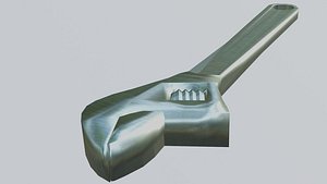 3D Wrench OBJ and Blender model