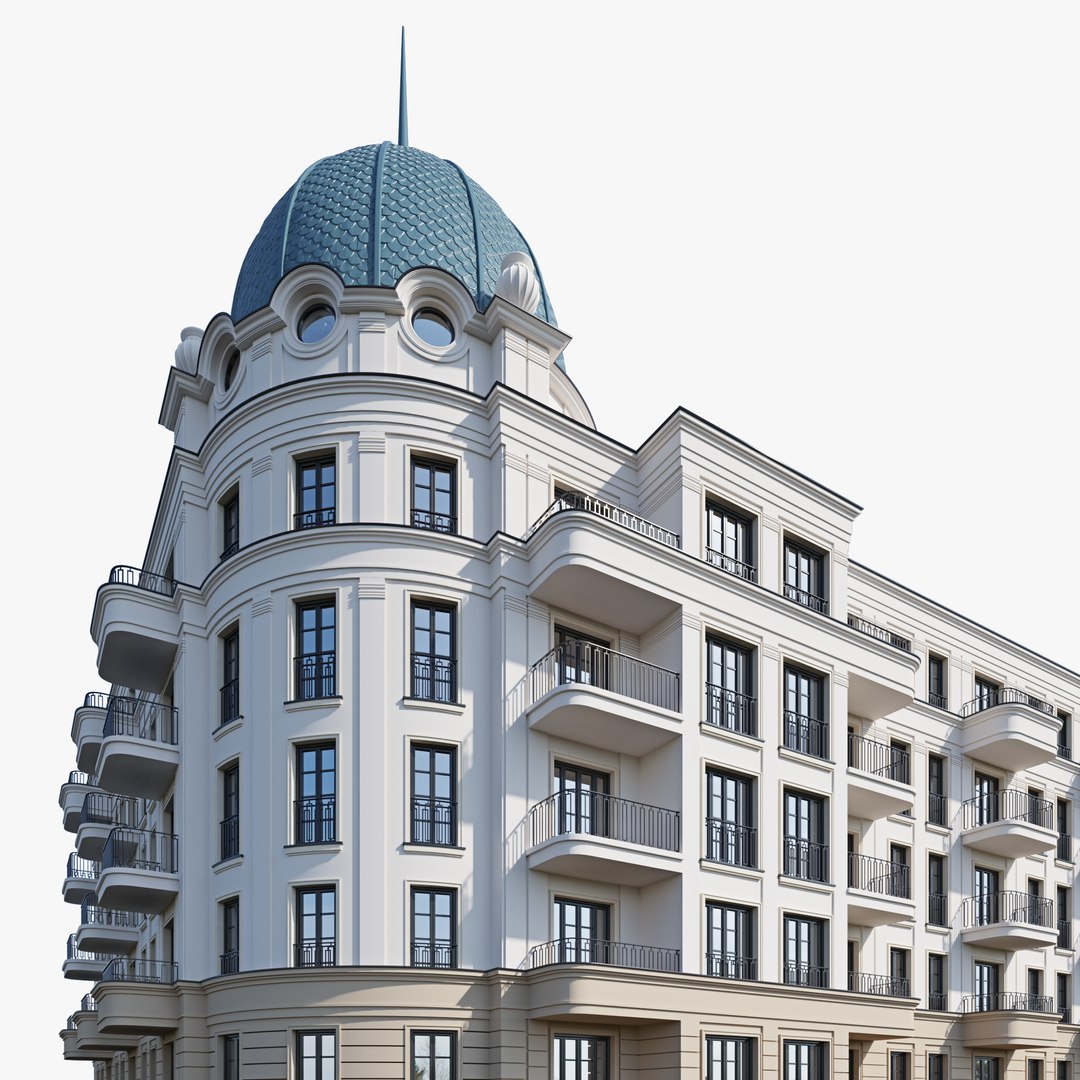 Classic Residential Building 19 3D Model - TurboSquid 1955659