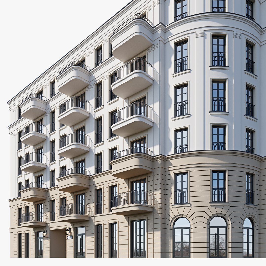 Classic Residential Building 19 3D Model - TurboSquid 1955659