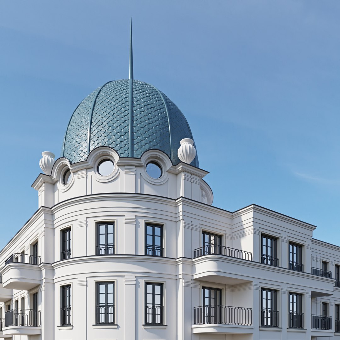 Classic Residential Building 19 3D Model - TurboSquid 1955659