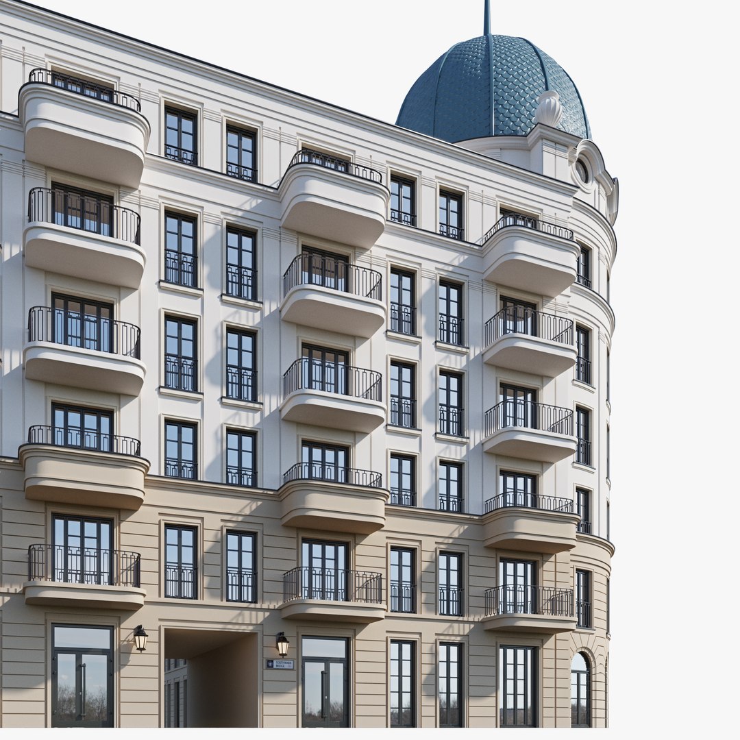 Classic Residential Building 19 3D Model - TurboSquid 1955659