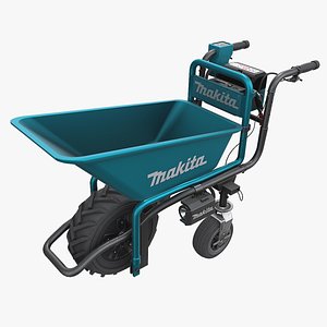 3D Makita 18V LXT Brushless Electric Wheelbarrow With Bucket