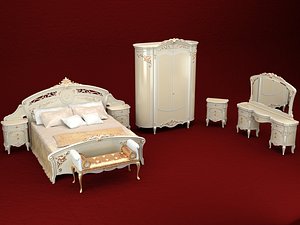3d model of luxury bedroom barnini reggenza