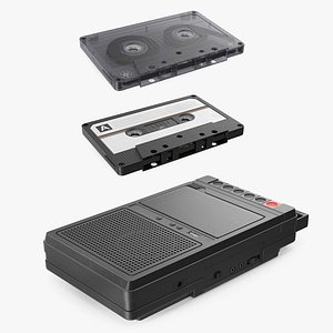 Electronic Tape Deck Recorder with Cassettes Collection