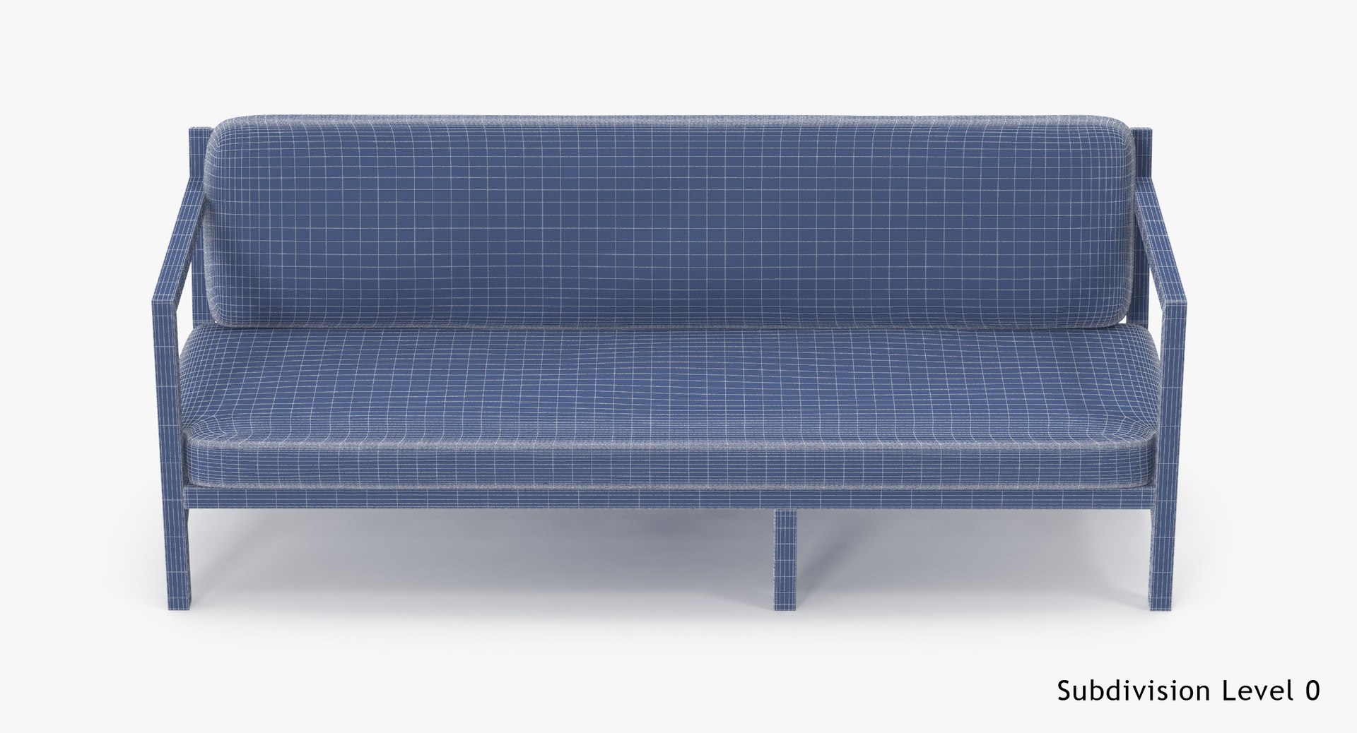patio couch 01 3d model