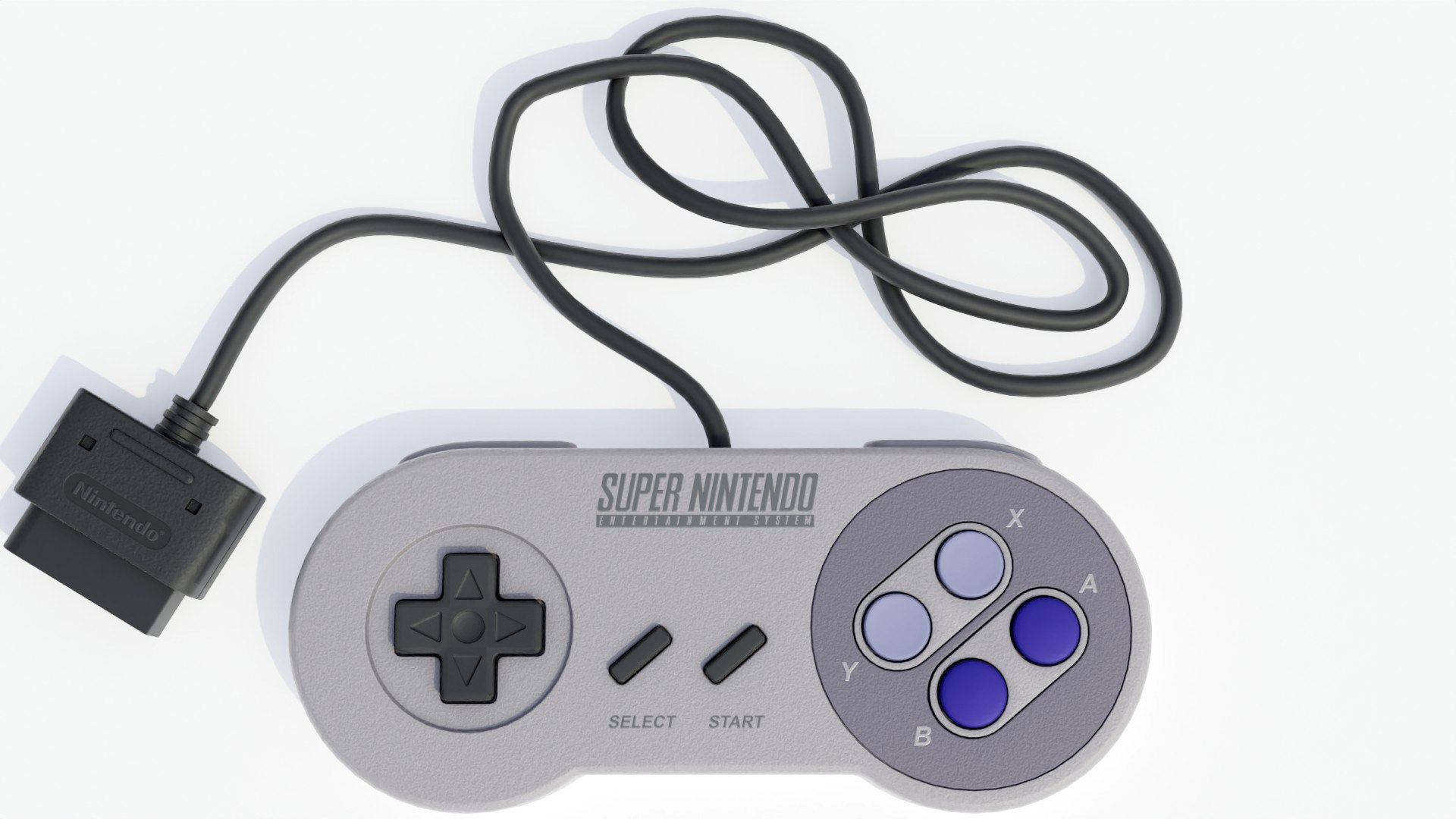 Super Nintendo Entertainment System SNES Controller 3D model https://p.turbosquid.com/ts-thumb/5M/GSZacE/OP/snescontroller_39/jpg/1766161504/1920x1080/fit_q87/faee31923b78600c42227f4066a88a8ff23af83f/snescontroller_39.jpg