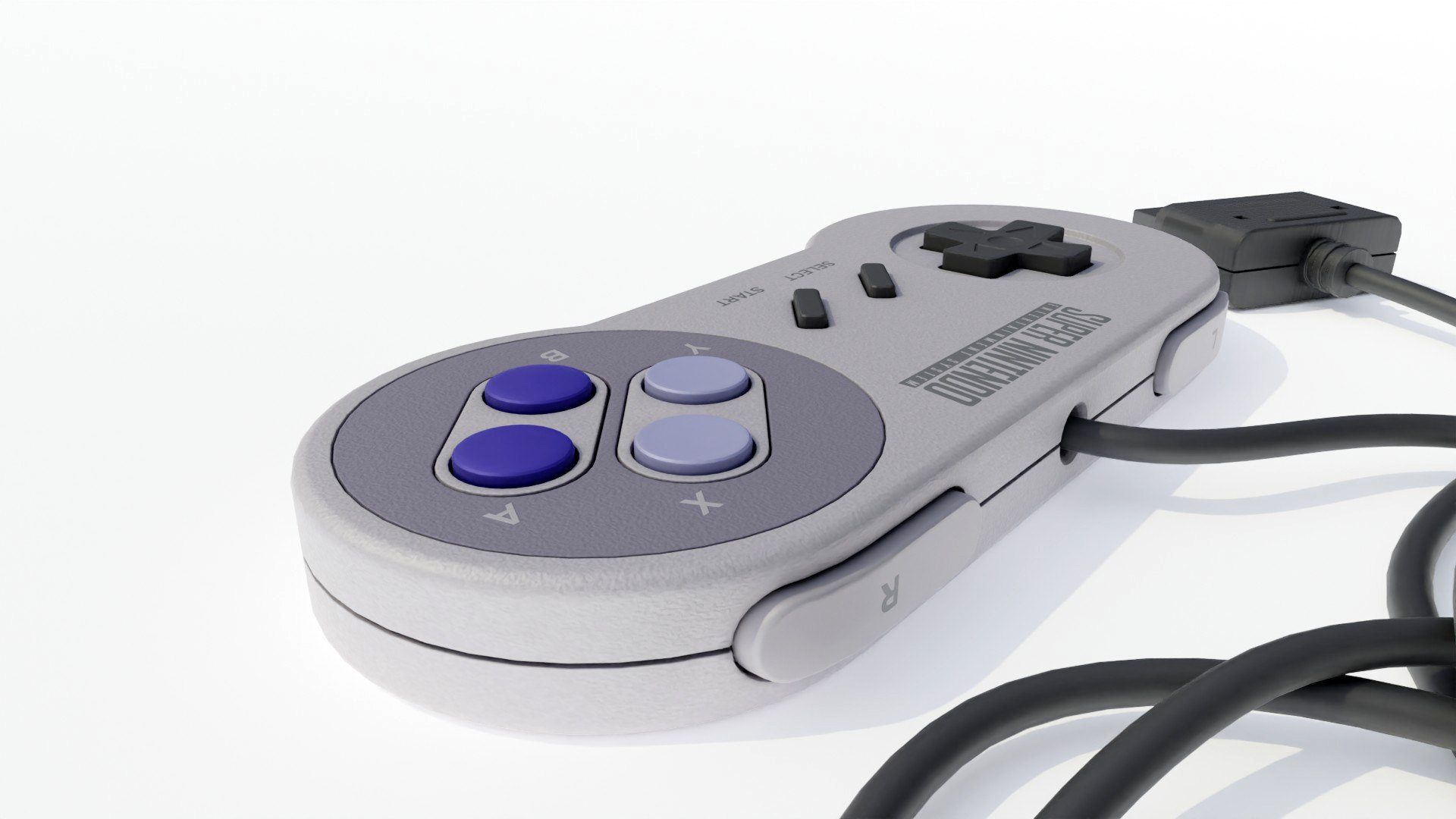 Super Nintendo Entertainment System SNES Controller 3D model https://p.turbosquid.com/ts-thumb/5M/GSZacE/cO/snescontroller_40/jpg/1766161505/1920x1080/fit_q87/4aa27a7a02e5719b9ec149dff930984b93f5b072/snescontroller_40.jpg
