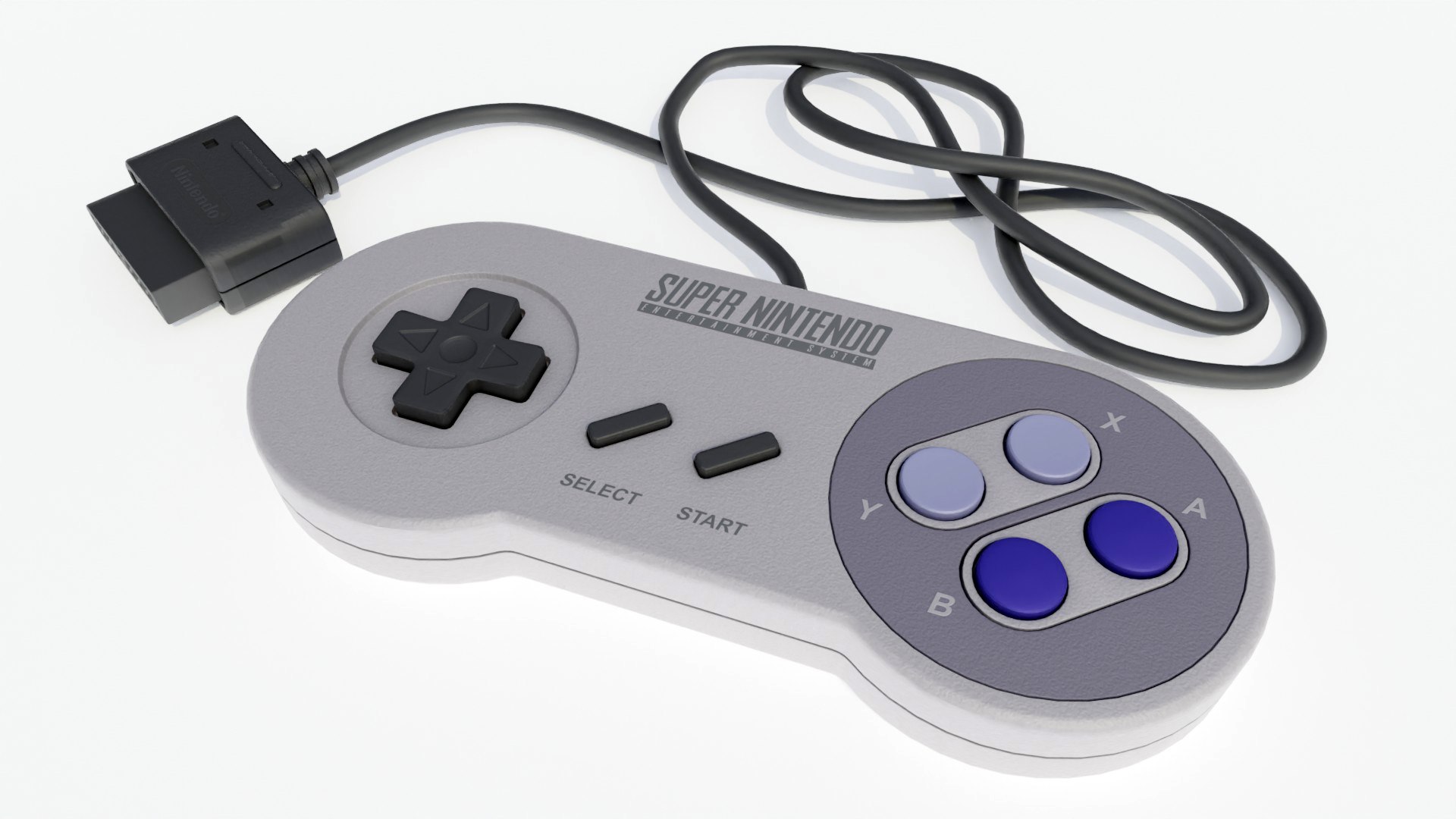 Super Nintendo Entertainment System SNES Controller 3D model https://p.turbosquid.com/ts-thumb/5M/GSZacE/ss/snescontroller_42/jpg/1766161506/1920x1080/fit_q87/2487e01ae3c80211ecc714c042f8b18167c896f6/snescontroller_42.jpg