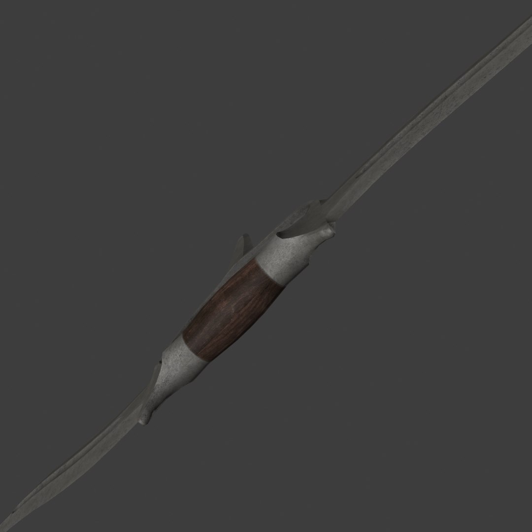 indian thrusting knife 3d model