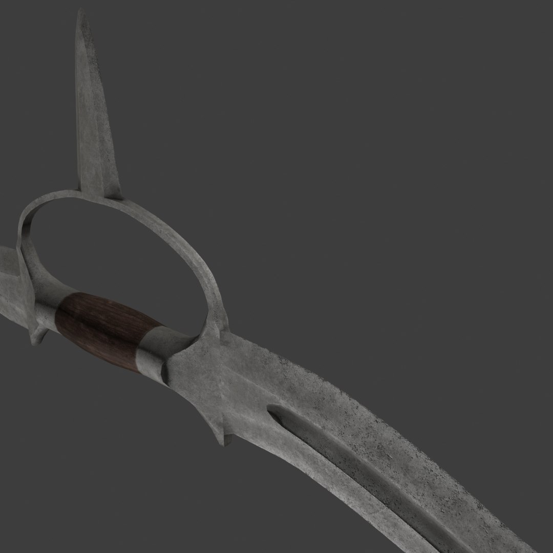 indian thrusting knife 3d model