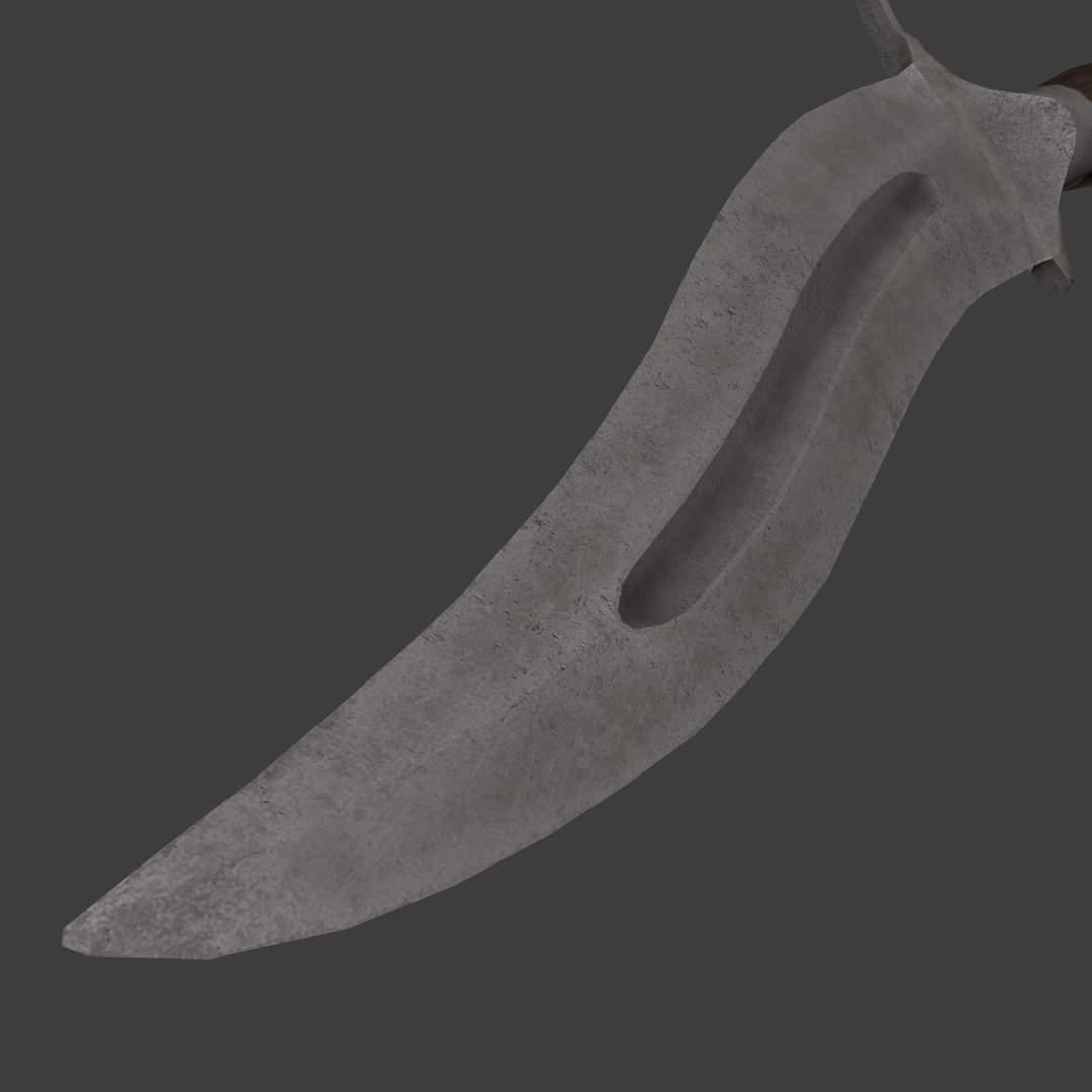 indian thrusting knife 3d model