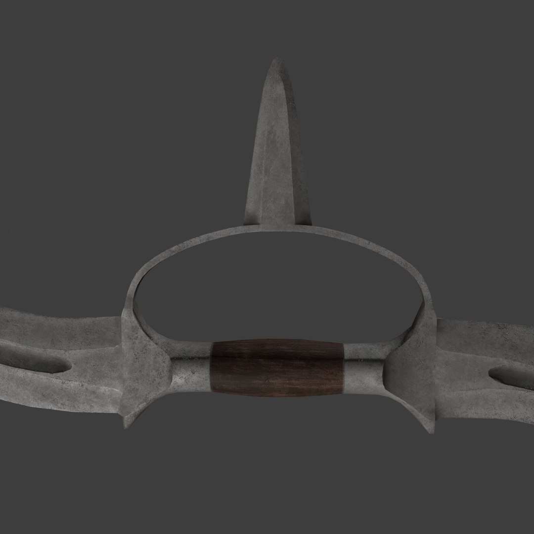 indian thrusting knife 3d model