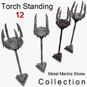 3d creepy candlestick