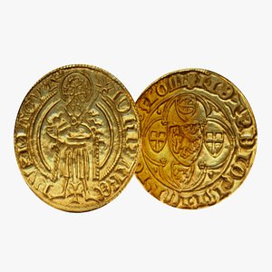 Medieval Goldcoin 3D model