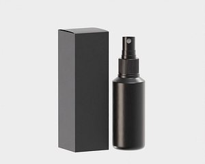 3D Spray bottle and box model